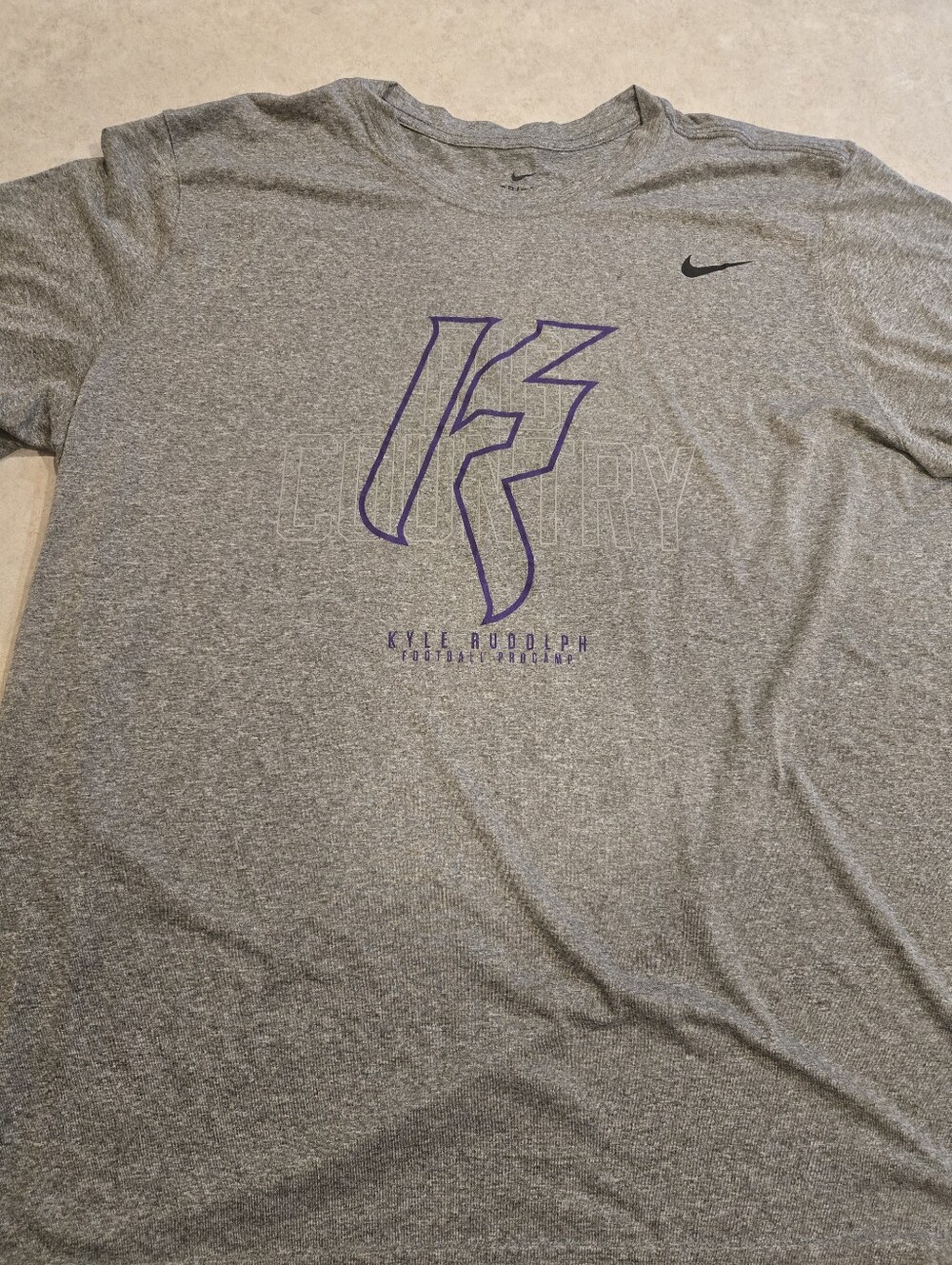Kyle Rudolph Football Camp T-Shirt - Minnesota Vikings - Adult XXL